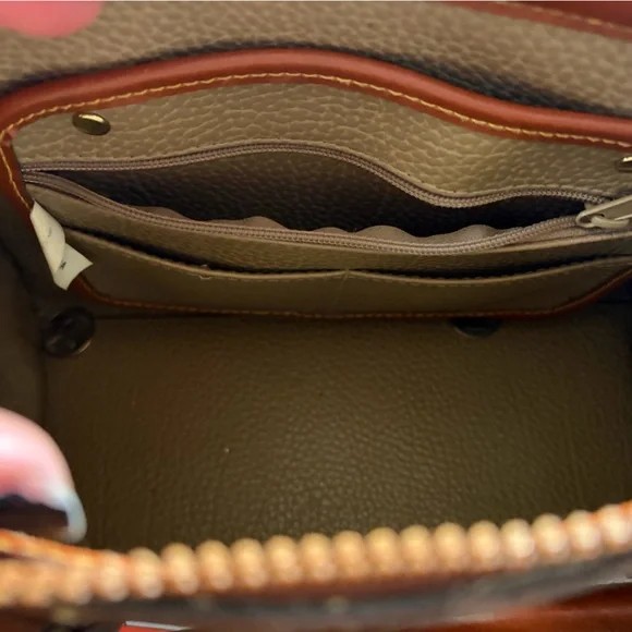 Dooney & Bourke Brown and Tan Tote - Picture 7 of 11